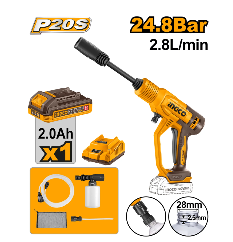 Cordless pressure washer CPWLI20362