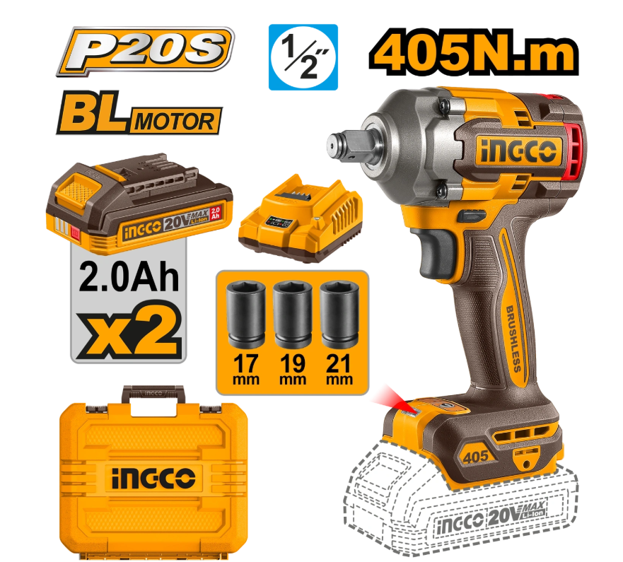 Cordless impact wrench CIWLI2045